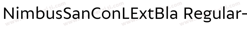 NimbusSanConLExtBla Regular字体转换